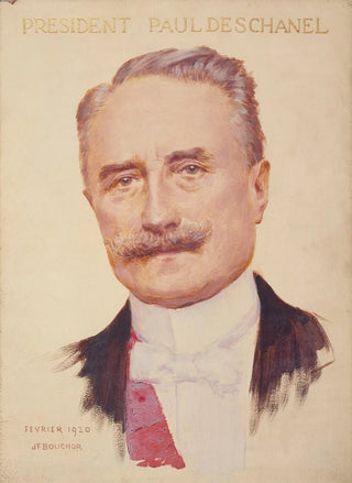 Portrait Painting of Paul Deschanel 1855-1922 President of the Republic - Joseph Félix Bouchor — artwork view