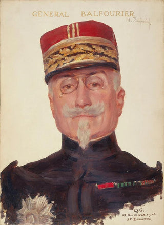 Portrait of General Maurice Balfourier 1852-1933 - Joseph Félix Bouchor — artwork view