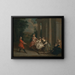 Children playing with a rocking horse - Joseph Francis Nollekens — framed artwork on a wall