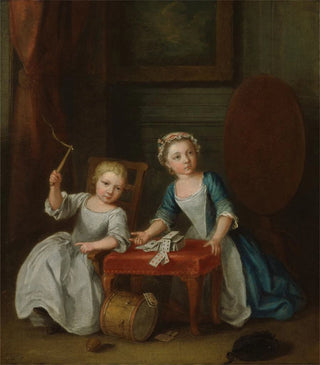Joseph Francis Nollekens - Children at Play Probably the Artists Son Jacobus and Daughter Maria Joanna Sophia.webp