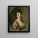 Portrait of a Lady - Joseph Friedrich August Darbes — framed artwork on a wall