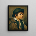 Bust of a Savoyard Boy - Joseph Hasslwander — framed artwork on a wall