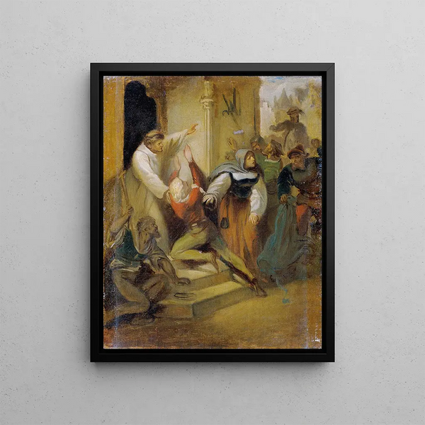The Right of Asylum - Joseph Hasslwander — framed artwork on a wall
