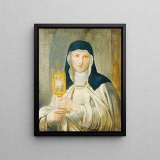 Joseph Hasslwander - Die heilige Katharina mit Monstranz.webp