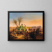 A Bedouin encampment - Joseph Heicke — framed artwork on a wall