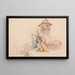 Mother praying with child - Joseph Heicke — framed artwork on a wall