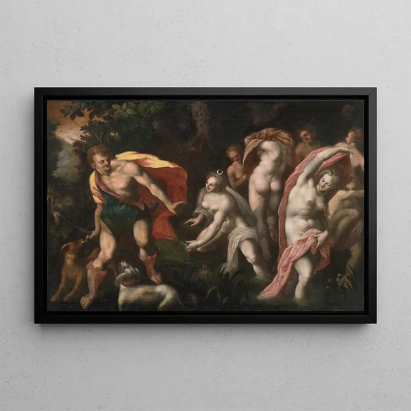 Diane et Actéon - Joseph Heintz l'Ancien — framed artwork on a wall