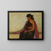 Robe hopi ancienne crucifiée - Joseph Henry Sharp — framed artwork on a wall