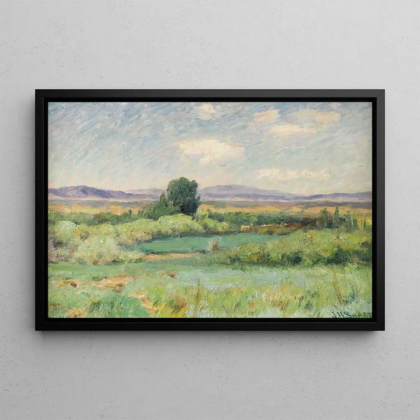 Green Ponds Painting - Joseph Henry Sharp — framed artwork on a wall