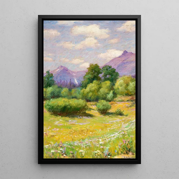Landscape of the Glacier Joseph Henry - Joseph Henry Sharp — framed artwork on a wall