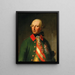 Portrait of Emperor Joseph II - Joseph Hickel — framed artwork on a wall