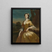 Portrait painting of Mrs. Joshua Iremonger - Joseph Highmore — framed artwork on a wall