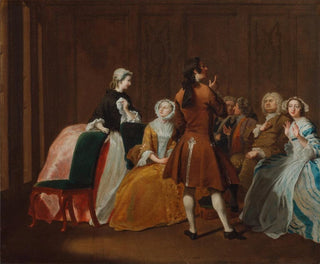 The Harlowe family in Clarissa by Samuel Richardson - Joseph Highmore — artwork view