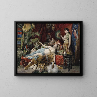 Scene of Harem - Joseph Himmel — framed artwork on a wall
