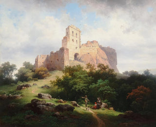 Ruine Paulenstein près de Stampfen en Hongrie - Joseph Holzer — artwork view