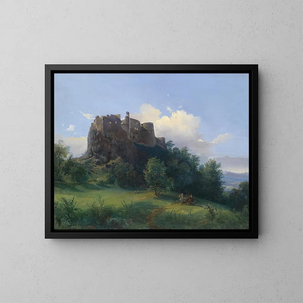 Château de Paulenstein - Joseph Holzer — framed artwork on a wall