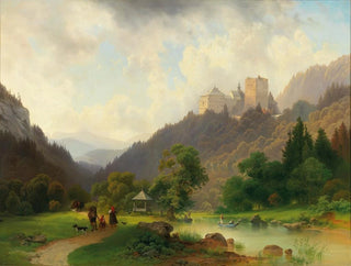 Les plaisirs d'été au pied d'un château - Joseph Holzer — artwork view