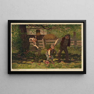 Apple Thief - Joseph Hoover — framed artwork on a wall
