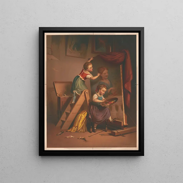 Les jeunes voyous - Joseph Hoover — framed artwork on a wall