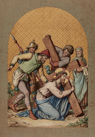 III Jesus falls under the weight of his cross - Joseph Hussenot — artwork view