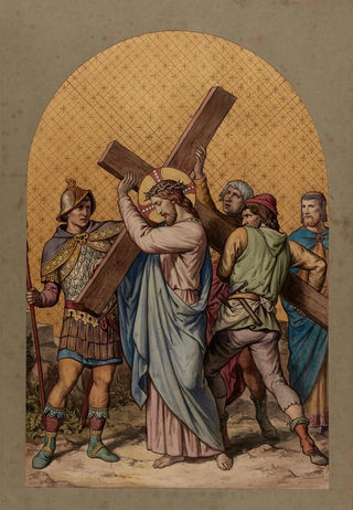 II Jesus is burdened with his cross - Joseph Hussenot — artwork view