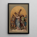 II Jesus is burdened with his cross - Joseph Hussenot — framed artwork on a wall