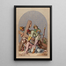 IX Jesus falls for the third time - Joseph Hussenot — framed artwork on a wall