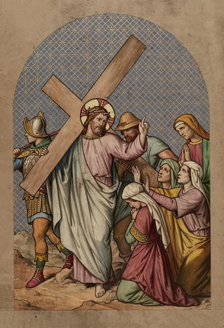 VIII Jesus consoles the daughters of Israel - Joseph Hussenot — artwork view