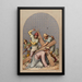 VII Jesus Falls for the Second Time - Joseph Hussenot — framed artwork on a wall