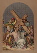 V Painting Simon the Cyrene helps Jesus carry his cross - Joseph Hussenot — artwork view