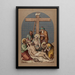 XIII Jesus is taken down from the cross and handed over - Joseph Hussenot — framed artwork on a wall