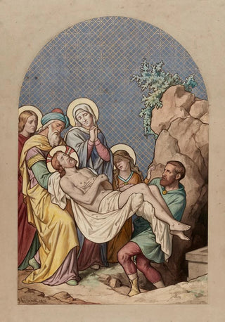 XIV Jesus is laid in the tomb - Joseph Hussenot — artwork view