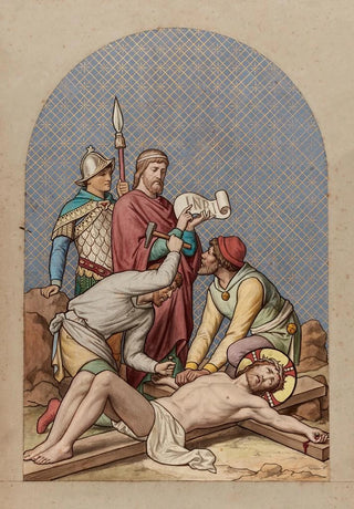 XI Jesus is crucified on the cross - Joseph Hussenot — artwork view