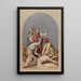 XI Jesus is crucified on the cross - Joseph Hussenot — framed artwork on a wall