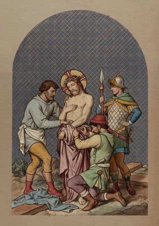 X Jesus is stripped of his clothes - Joseph Hussenot — artwork view