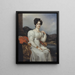 Fredrika Dorotea Vilhelmina (1781 - 1826), Queen of Sweden - Joseph Karl Stieler — framed artwork on a wall
