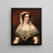 Queen Therese of Bavaria - Joseph Karl Stieler — framed artwork on a wall