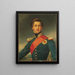 Portrait of Othon young man - Joseph Karl Stieler — framed artwork on a wall