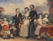 Study for the painting The Sisters of Empress Elisabeth of Austria - Joseph Karl Stieler — artwork view