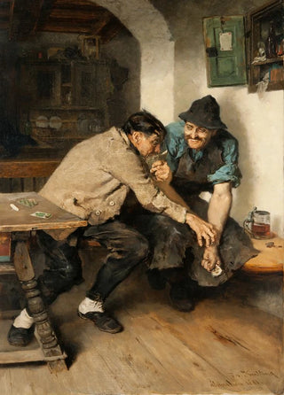 Les joueurs de cartes - Joseph Knilling — artwork view