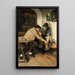 Les joueurs de cartes - Joseph Knilling — framed artwork on a wall