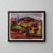 City on a Hill - Joseph Leboit — framed artwork on a wall
