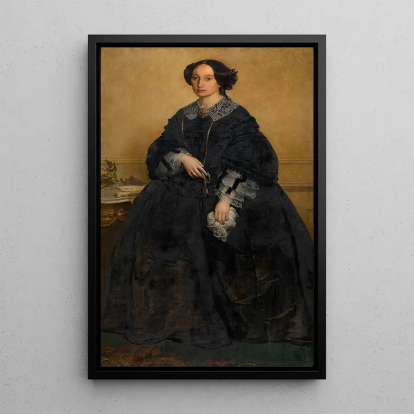 Madame Henri Leys Van Haren - Joseph Lies — framed artwork on a wall