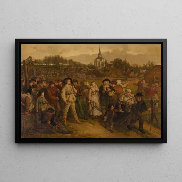 L'ennemi approaches - Joseph Lies — framed artwork on a wall