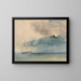 a boat in a storm - Joseph Mallord William Turner — framed artwork on a wall