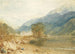 a painting A view from Saint-Michel Bonneville Castle in Savoie from the banks of the Arve River - Joseph Mallord William Turner — artwork view