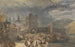 View of Boppart with figures on the shore - Joseph Mallord William Turner — artwork view
