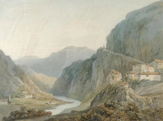 Ascension towards the Terni waterfall - Joseph Mallord William Turner — artwork view