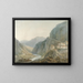 Ascension towards the Terni waterfall - Joseph Mallord William Turner — framed artwork on a wall