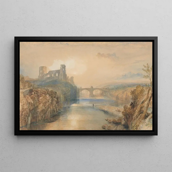 Château de Barnard - Joseph Mallord William Turner — framed artwork on a wall